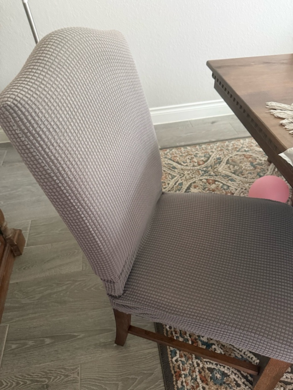 Set of four Dinning chair/ bar stools washable covers in Gray